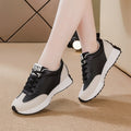 foreign trade plus size women's shoes new arrival leather sneakers women's casualflatscasual soft bottom running dad