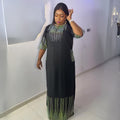 Aliexpress  cross-border sourcing: african fashion women's mid-sleeve everyday commute dress
