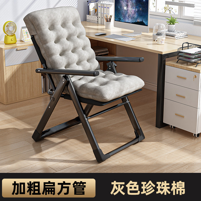 Casualplaid recliner, foldable, can sit or lie down, office lunch break nap chair, for home backrest sofa, lazy chair