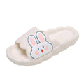 Cute rabbit slippers women's summer stomping on shit soft thick sole girl heart non-slip home bath student dormitory cool slippers