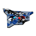 Kids' foam remote control airplane toy with lights, stunt flips, hand-launched glider fighter jet model, elementary school student drone