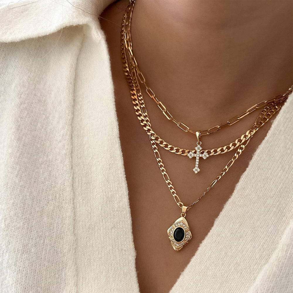 Long necklace wholesale european and american cross-border jewelry accessories women's high-end accessible luxury sweater necklace autumn and winter niche clavicle chain