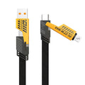 Mecha 4-in-1 data cable super fast charging charging cable two-to-two zinc alloy multi-head car type-c transmission