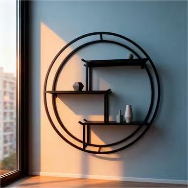 Popular wine rack wall-mounted storage rack wall-mounted storage cabinet bedroom wall creative plaid living room wall cabinet wall iron art