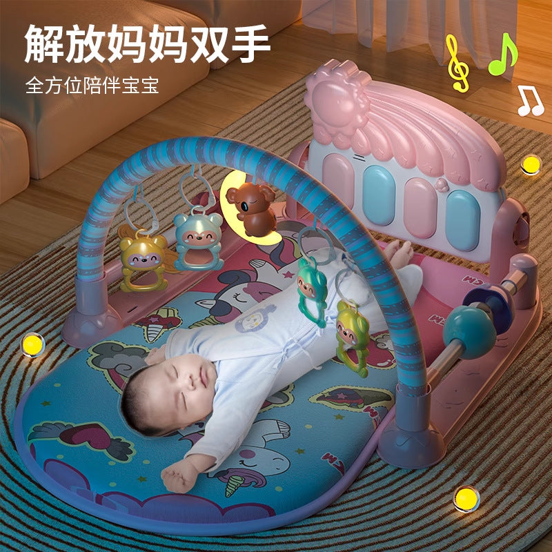 Baby foot pedal piano toy gym activity center - early education & developmental toy for baby boys & girls (0-3 years old) - bouncing & bouncing baby toy