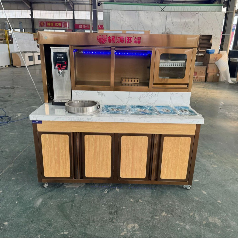 Mizumura bibimbap commercial buffet table bibimbap table snack catering hot pot barbecue restaurant refrigerated and sterilized buffet