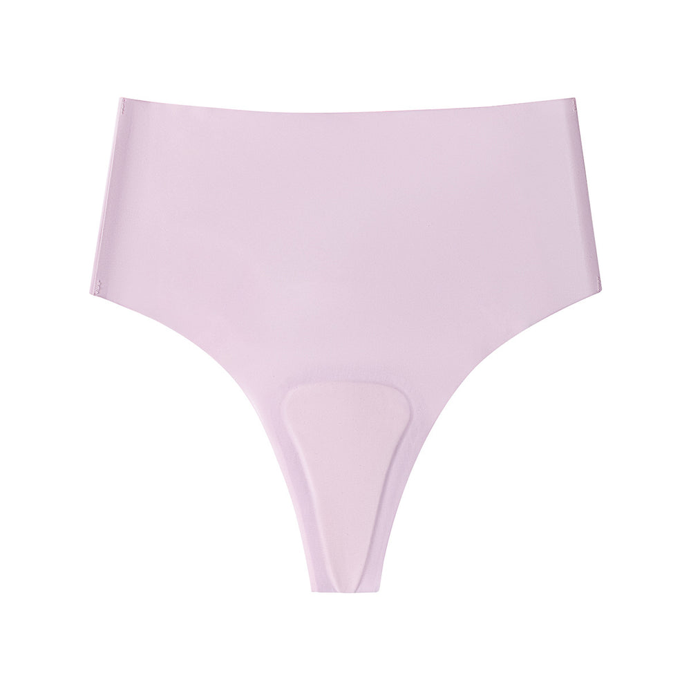 new arrival seamless ice silk plus size underwear sports yoga anti-embarrassment high waist comfortableplaid seamless underwear for women