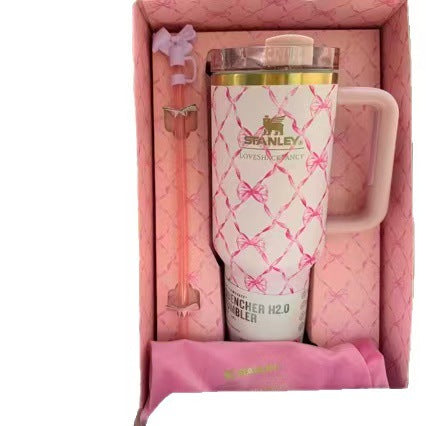 New arrival high-looking stanley thermos cup 304 stainless steel cold ice cup large capacity car cup