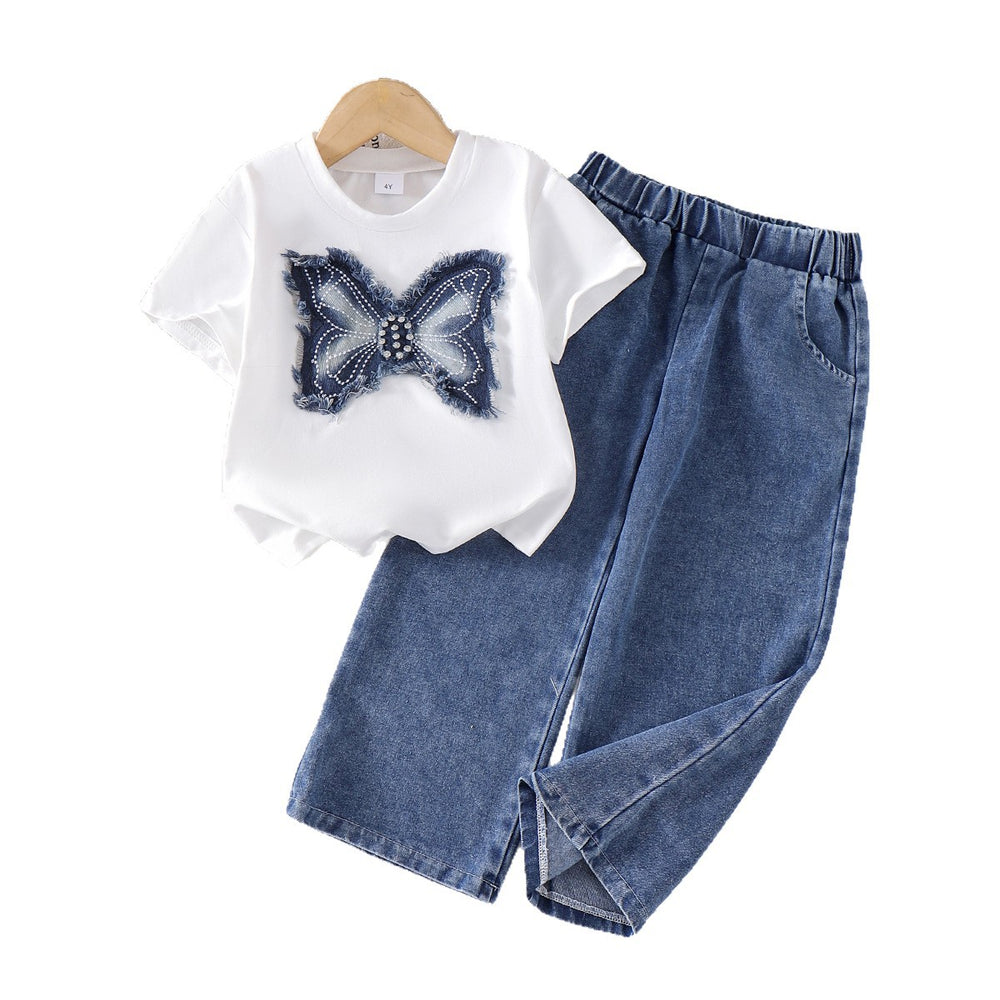 Kids clothing i  fashion children's clothing new arrival children's short-sleeved t-shirt pants short-sleeved t-shirt pants