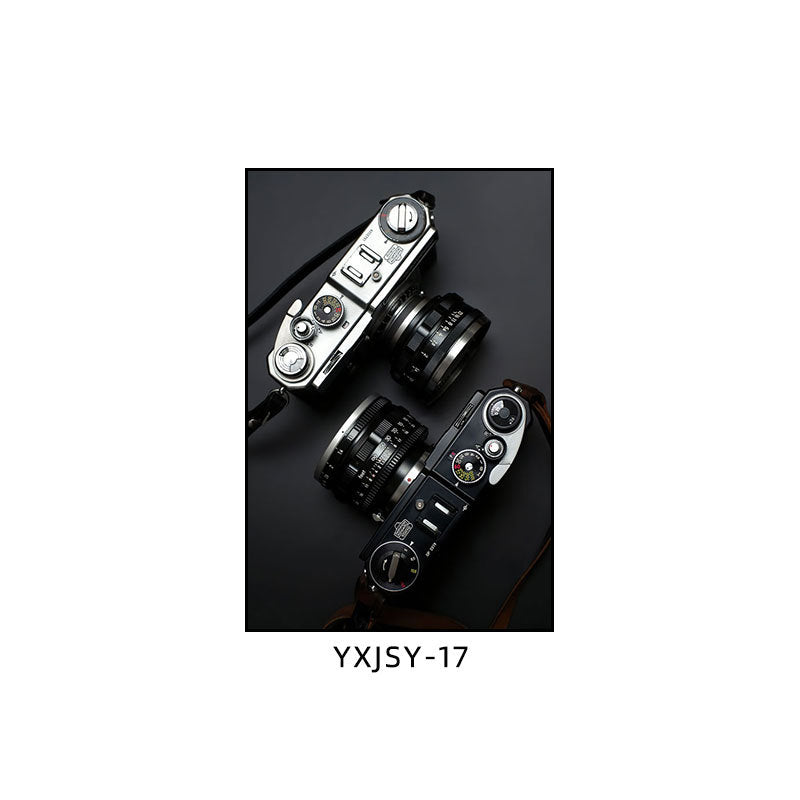 Camera photography Decorative painting Photo studio Black and white industrial style hanging painting Media studio Camera mural