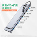 type-c expansion hub 3.0, compatible with macbook apple laptops, 11-in-1 docking station