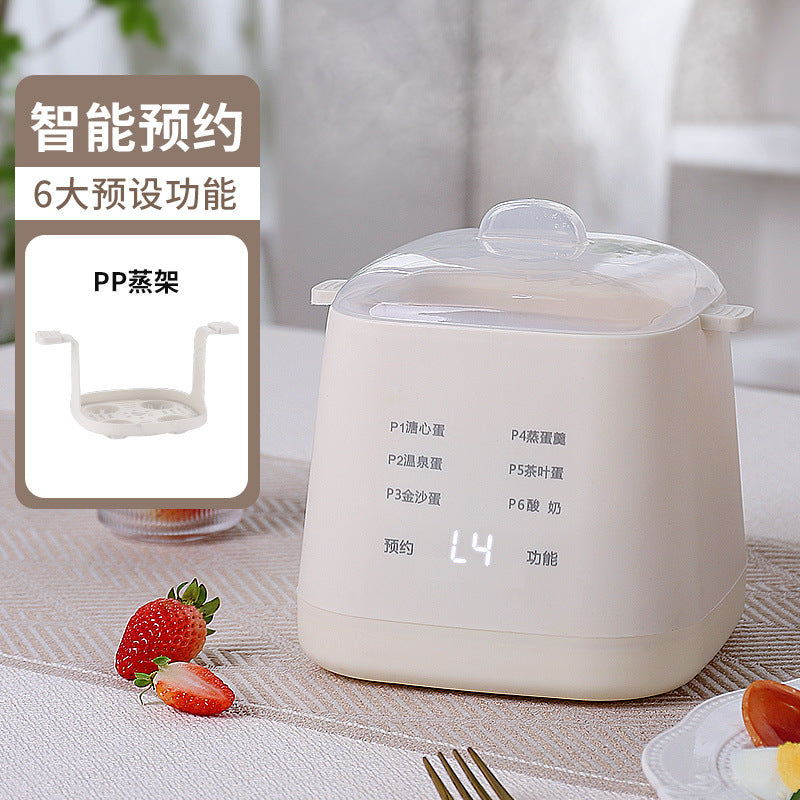 Multifunctional egg cooker breakfast maker - anti-dry burning, programmable, auto shut-off, perfect for home, dorm, small steamer, gift