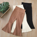 fall/winter new korean style knitted girls' leggings - high waist flare pants