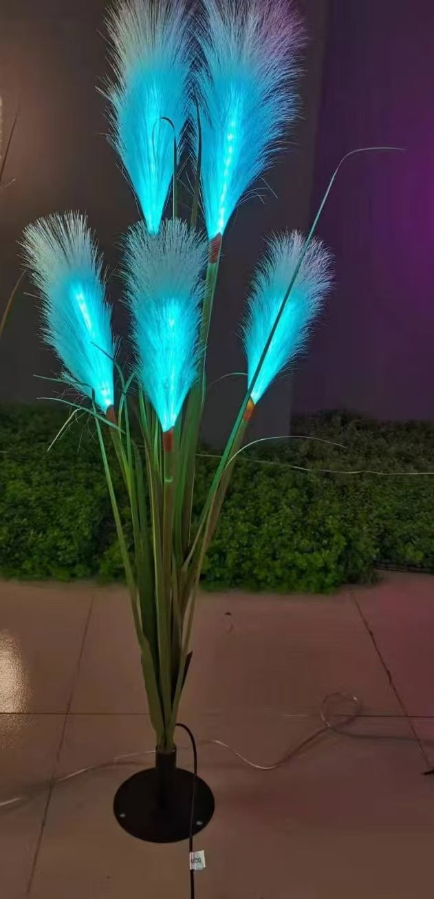 Landscape light PVC solar led simulation reed light Floor plug-in light Outdoor rainproof garden lighting decorative light