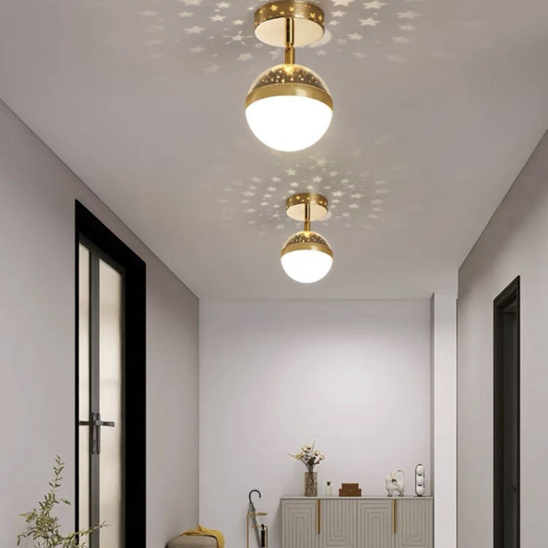Corridor aisle light new entrance foyer balcony lighting Daquan Internet celebrity starry sky high-end entrance staircase aisle light