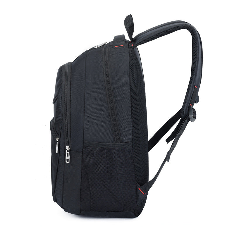 School bag customization Small batch logo Men's computer bag Large capacity black backpack Business backpack, commuting