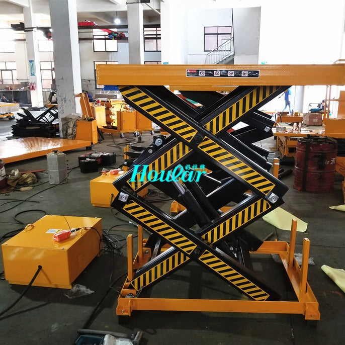 Non-standard countertop 2200x1000 double fork scissor lift platform Fixed electric hoist lift platform