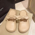New summer closed-toe slippers for women, stylish soft-soled lazy slides, non-slip sandals, indoor home shoes - wholesale