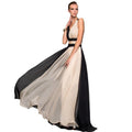 new summer european and american export dress -  slim-fit sexy sleeveless color block maxi dress