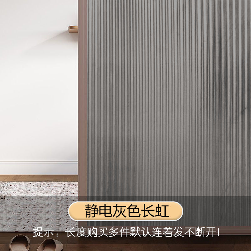 Electrostatic glue-free crystal long iris three-dimensional film bathroom new Changhong anti-peeping and transparent glass film