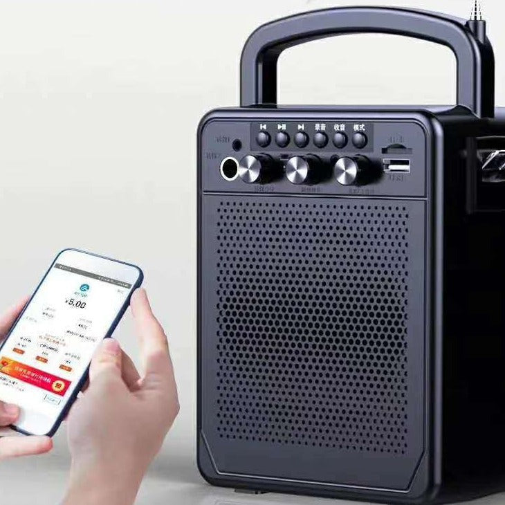 Yu times d009 square dance bluetooth speaker - portable outdoor subwoofer with high volume and wireless playback