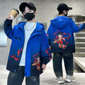 Boys' gradient hooded windbreaker - new autumn  collection - stylish casual jacket for boys and teens