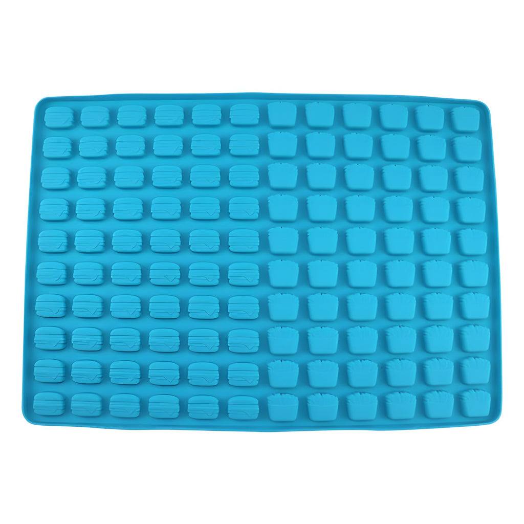 Customized logo silicone baking mold mini burger ice cream pet snack candy mold biscuit baking mat mold