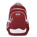 Autumnew arrival backpack female college student school bag high-looking contrast color dopamine sweet girl lightweight backpack