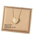 [titanium steel] fashionable and versatile love copper inlaid zirconium necklace for women, high-end inlaid niche simple clavicle chain accessories