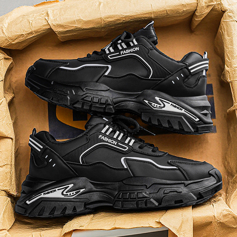 Men's winter 2025 new arrivals: student anti-slip running lightweight athletic casual waterproof teenager dad shoes - trendy footwear