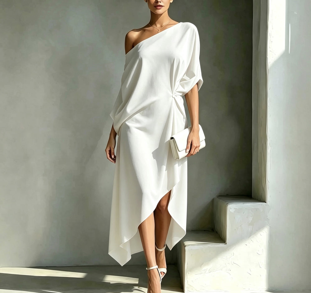 european and american cross-border  independent station new arrivalelegantelegancenormcore cotton and linen women's sleeveless dress
