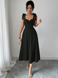 european and american cross-border chic french design vacation purple dress