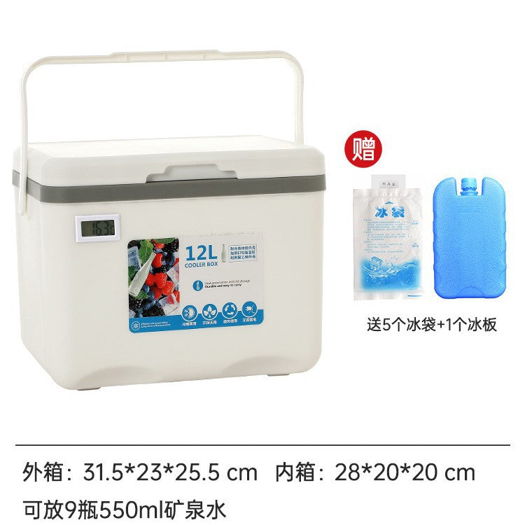 Insulated box outdoor camping picnic ice cube refrigerated car refrigerator commercial cold box stall ice box portable ice bucket