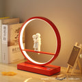 Creative nordic deer table lamp - bedroom bedside lamp - couple's warm & romantic ambiance - red wedding gift led lamp