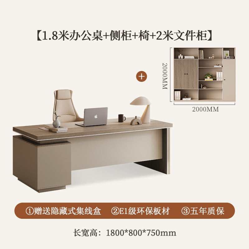 Saint li boss desk casual office supervisor desk manager president short table and chair combination office furniture