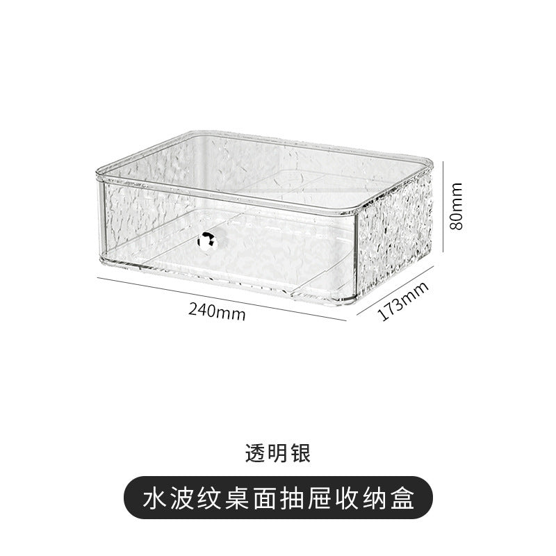 Cosmetic organizer - desktop dustproof premium vanity table makeup & lipstick acrylic drawer storage rack