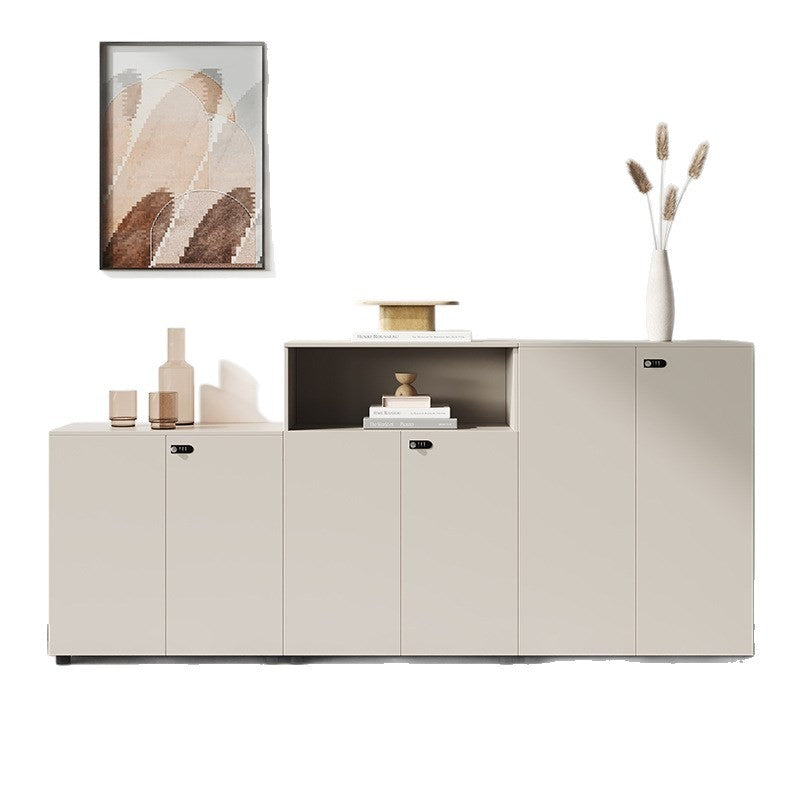 Low cabinet office printer tea cabinet partition cabinet file cabinet casual wooden floor-standing information cabinet with password lock