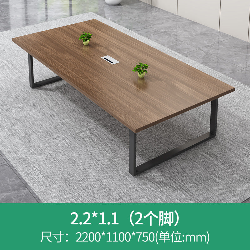 Conference table long rectangular meeting room office desk and chair set minimalist modern office desk panel office furniture