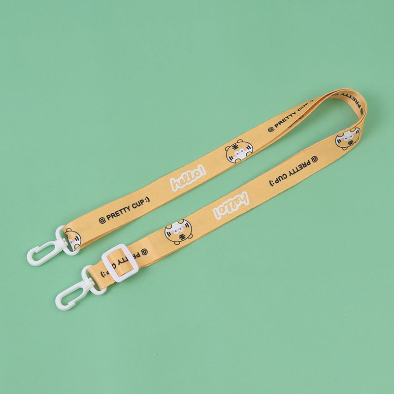 Manufacturer water kettle cup with kids cartoon water cup lanyard thermos cup halter rope water cup kettle accessories cup sleeve crossbody cup