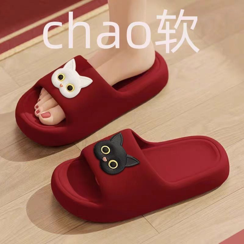 2026 new women's summer slippers - cloud-like comfort, soft sole, casual home wear, thick-soled one-strap slides for bathroom use