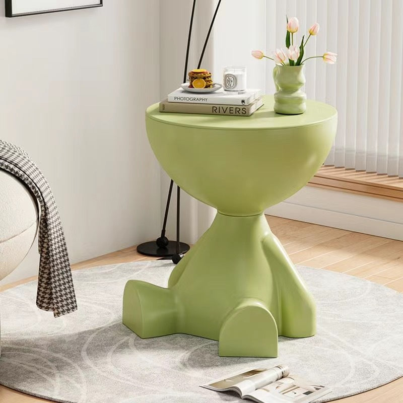 Scandinavian small round table coffee table sofa side table balcony bedroom casual rental room living room simple round small coffee table