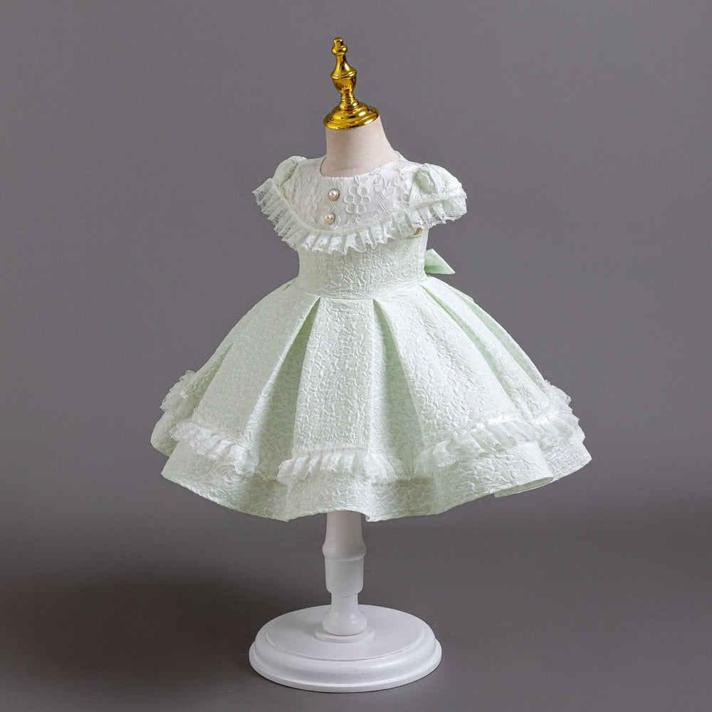 Wholesale new arrival baby girl evening dress lace tutu cake princess dress first birthday dress baby dress