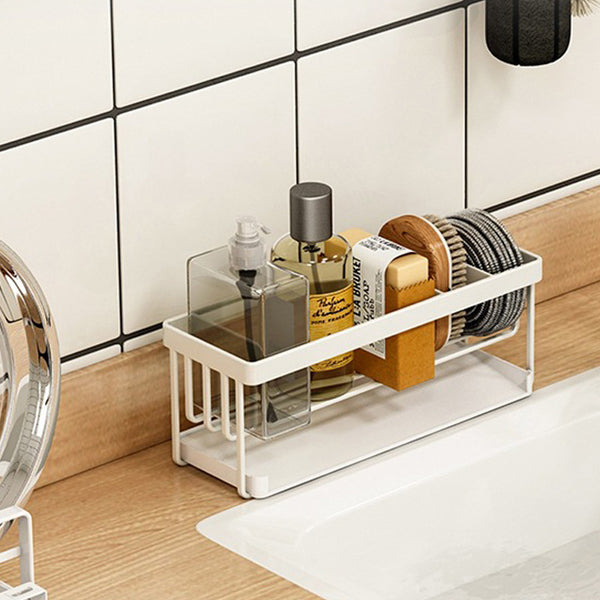 Window sill sink drain rack, rag rack, sponge vegetable melon cloth, detergent storage rack, kitchen rack