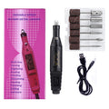 Mini nail drill set - portable electric nail file & polisher kit