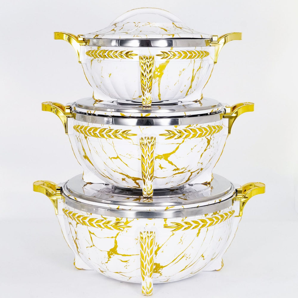 Factory direct sales cross-border hot-selling stainless steel insulation bucket white stone pattern black stone pattern light gold handle classic cross-border hot-selling