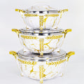 Factory direct sales cross-border hot-selling stainless steel insulation bucket white stone pattern black stone pattern light gold handle classic cross-border hot-selling