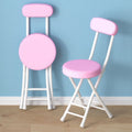 Folding chair - portable dining chair for home, dorm room, balcony, and leisure - space-saving, simple folding back chair