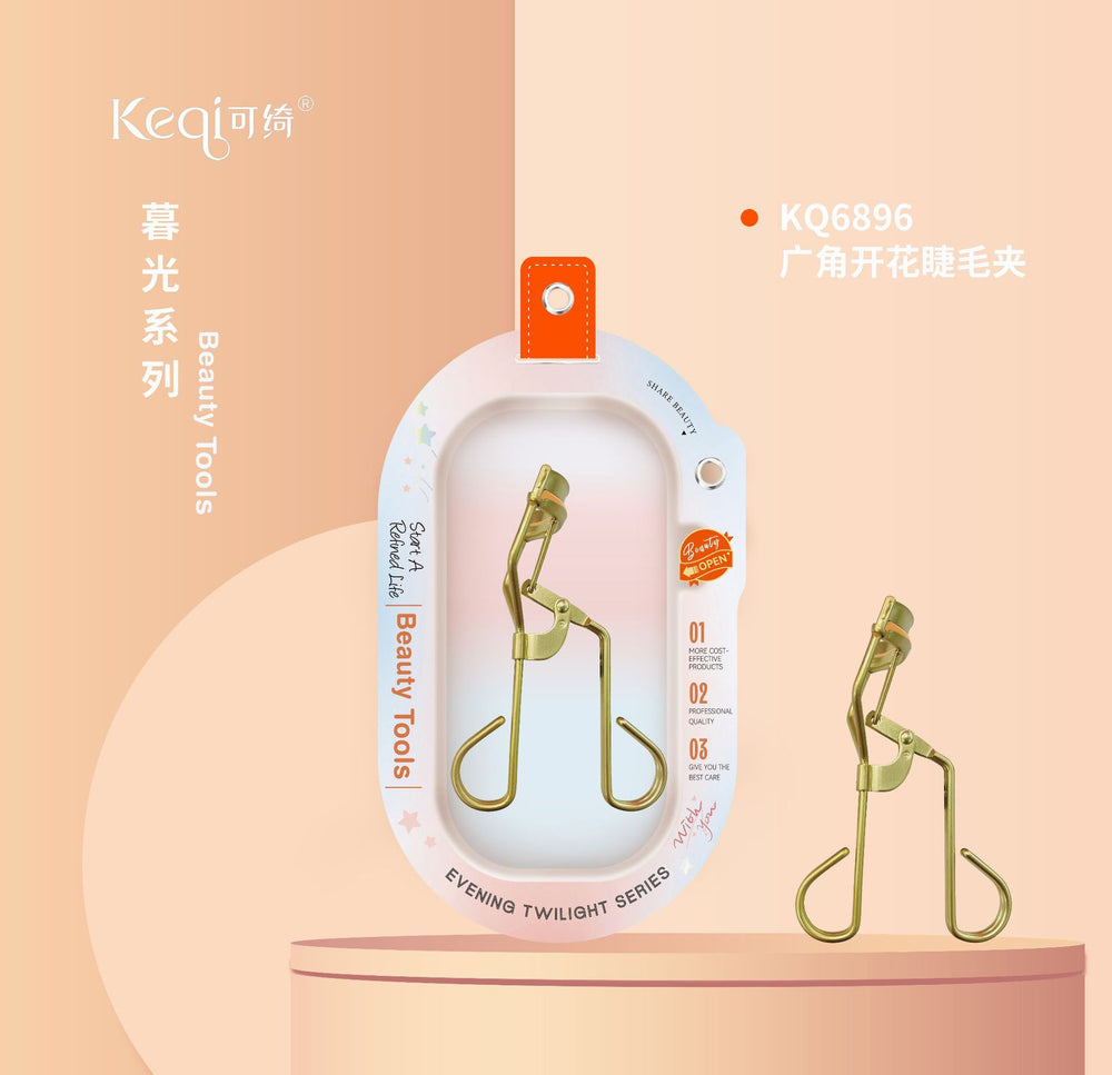 Keqi comfy basics wide-angle duck tongue eyelash curler fits eyelids, curls and long-lasting hair-styling with adhesive strips, beauty tools