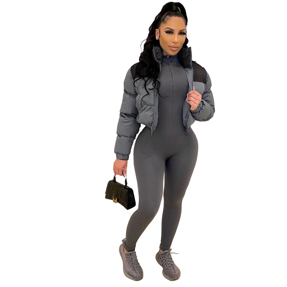 hot seller:  fall/winter trendy women's outerwear - classic cotton-padded jacket, european and american style short women's flight jacket