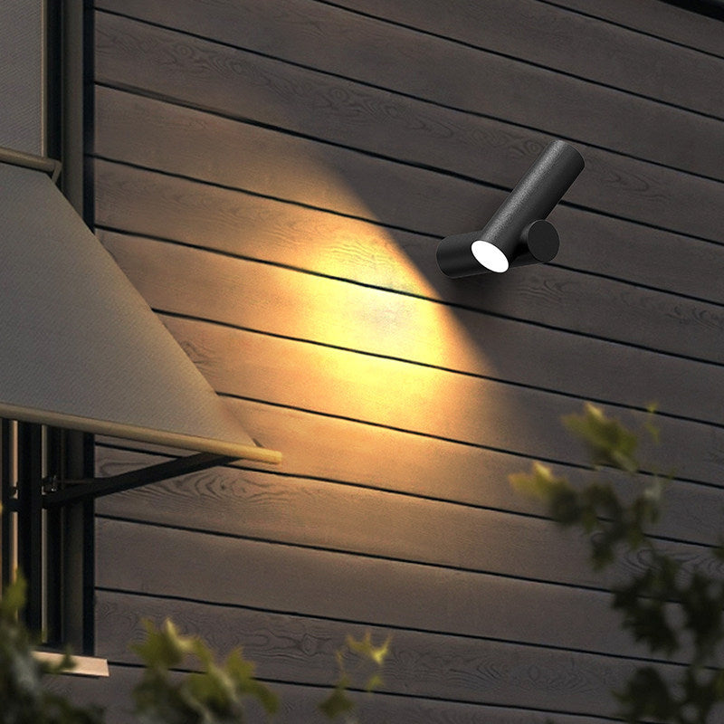 Modern wall lamp villa exterior wall light solar waterproof balcony garden terrace spotlight outdoor courtyard light doorway light